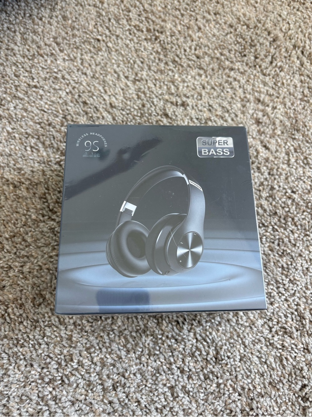 Wireless Over-Ear Headphones - Black (Super Bass)